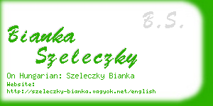 bianka szeleczky business card